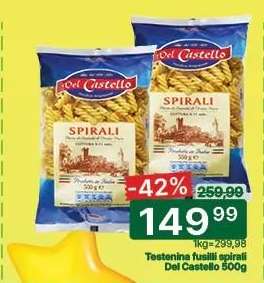 Testenina fusilli spirali Del Castello 500g