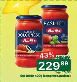 Sos Barilla 400g (bolognese, basilico)