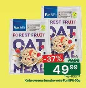 Kaša ovsena šumsko voće Fun&Fit 60g