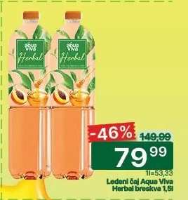 Ledeni čaj Aqua Viva herbal breskva 1,5l