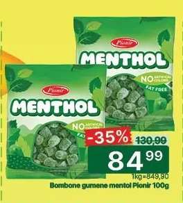 Bombone gumene mentol Pionir 100g