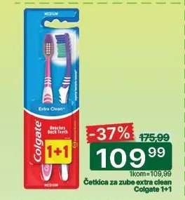 Četkica za zube extra clean Colgate 1+1