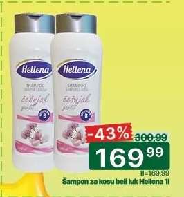 Šampon za kosu beli luk Hellena 1l