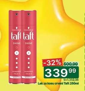 Lak za kosu crveni Taft 250ml