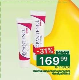 Krema univerzalna pantenol Hemigal 50ml