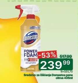 Sredstvo za čišćenje Domestos pena citrus 435ml