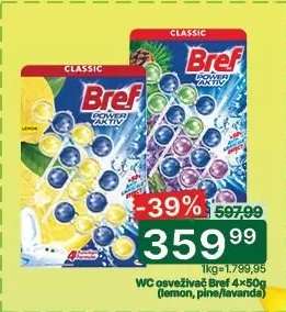 WC osvěžovač Bref 4×50g
