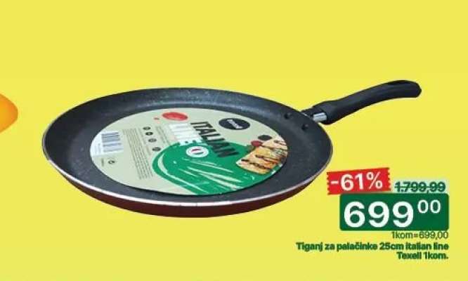 Tiganj za palačinke 25cm Italian line Texell