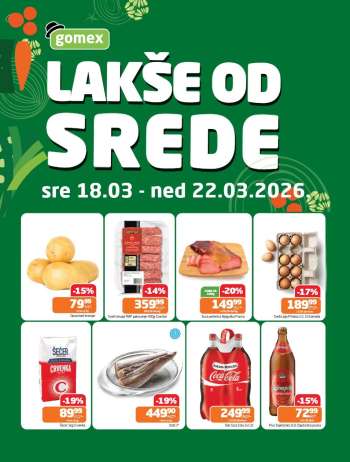 Gomex katalog - 18.03.2026 - 22.03.2026.