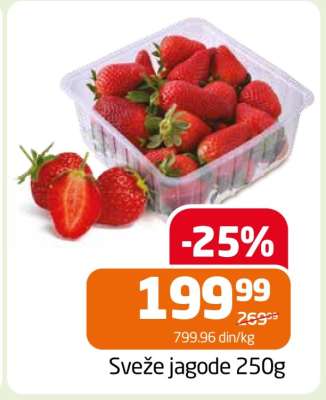 Sveže jagode 250g