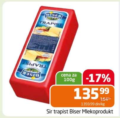Sir trapist Biser Mlekoprodukt