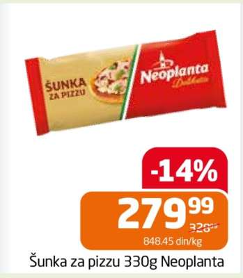 Šunka za pizzu 330g Neoplanta