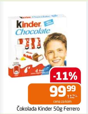 Čokolada Kinder 50g Ferrero
