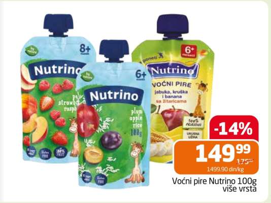 Voćni pire Nutrino 100g