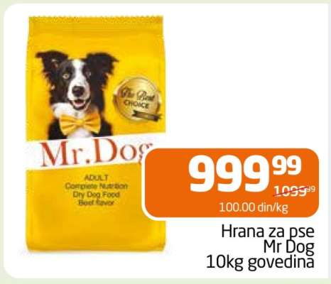 Hrana za pse Mr Dog 10kg govedina