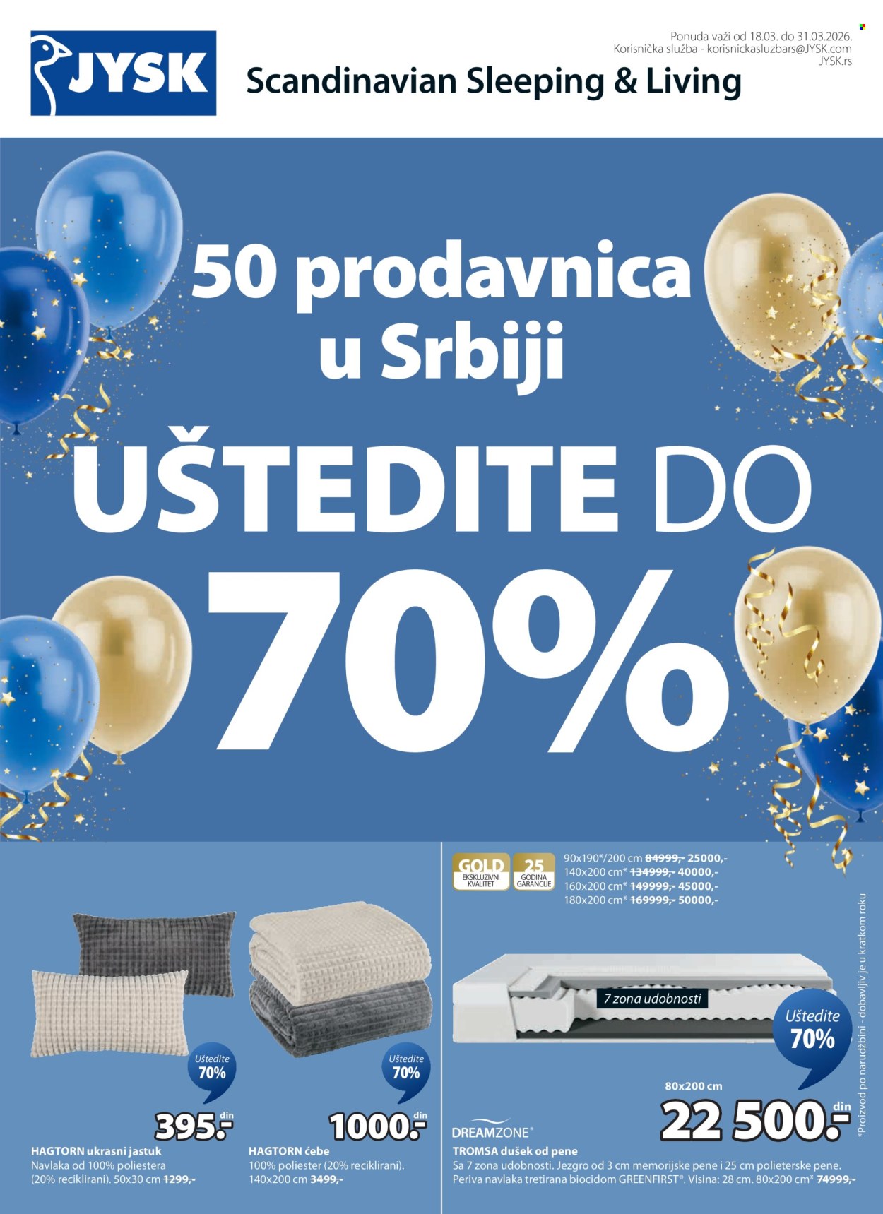 JYSK katalog - 18.03.2026 - 31.03.2026. Stranica 2