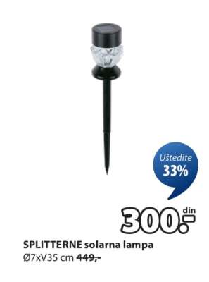 SPLITTERNE SOLARNA LAMPA