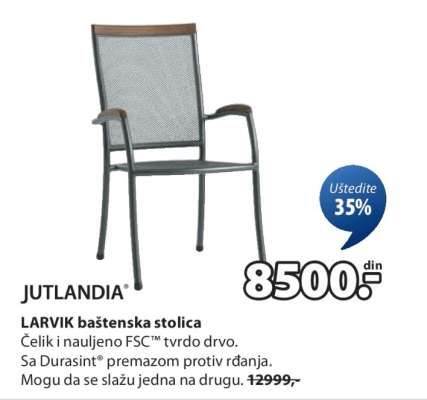 JUTLANDIA LARVIK baštenska stolica