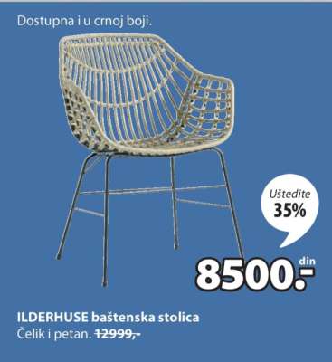 ILDERHUSE baštenska stolica