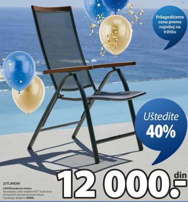 JUTLANDIA LARVIK podesiva stolica