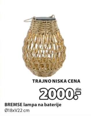 BREMSE lampa na baterije