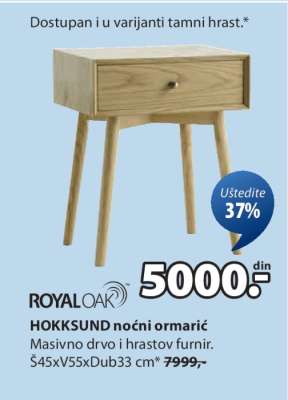 HOKKSUND NOĆNI ORMARIĆ