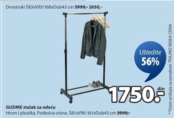 GUDME STALAK ZA ODEĆU