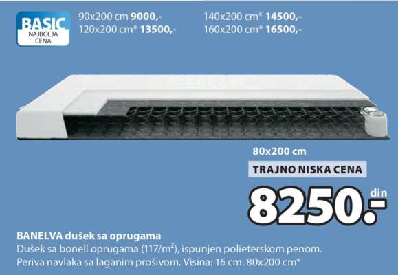 BANELVA dušek sa oprugama