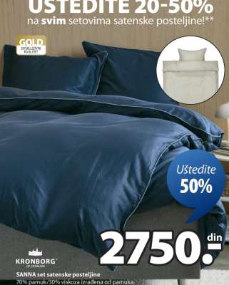 SANNA Set Satenske Posteljine