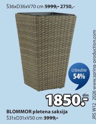 BLOMMOR PLETENA SAKSIJA