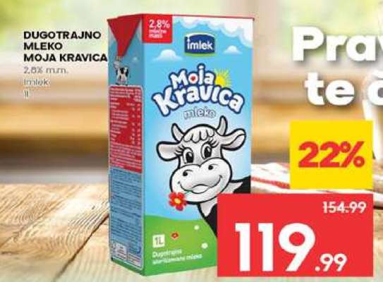 DUGOTRAJNO MLEKO Moja Kravica