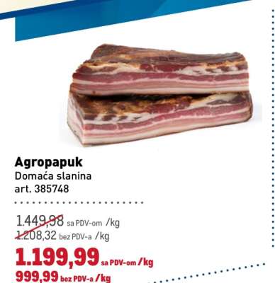 Agropapuk Domaća slanina