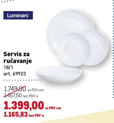 Servis za ručavanje 18/1