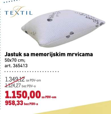 Jastuk sa memorijskim mrvicama