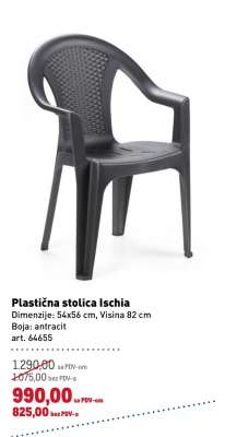 Plastična stolica Ischia