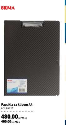 Fascikla sa klipom A4