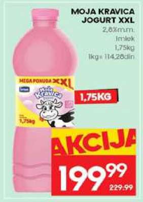 Moja Kravica jogurt XXL