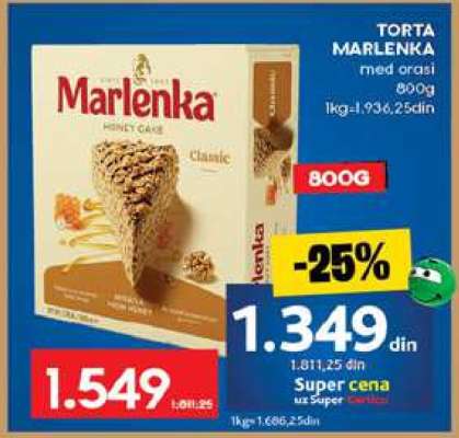 TORTA MARLENKA med orasi