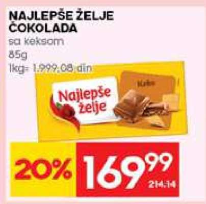 Najlepše želje čokolada