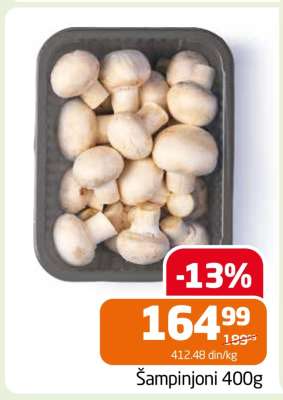 Šampinjoni 400g