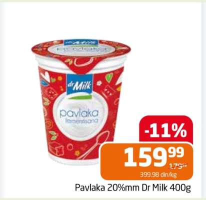 Pavlaka 20%mm Dr Milk 400g