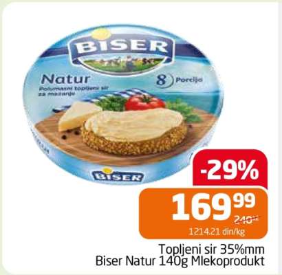 Biser Natur 140g Mlekoprodukt