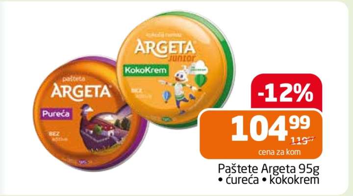 Paštete Argeta 95g