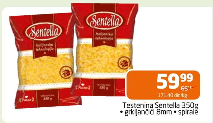 Testenina Sentella 350g