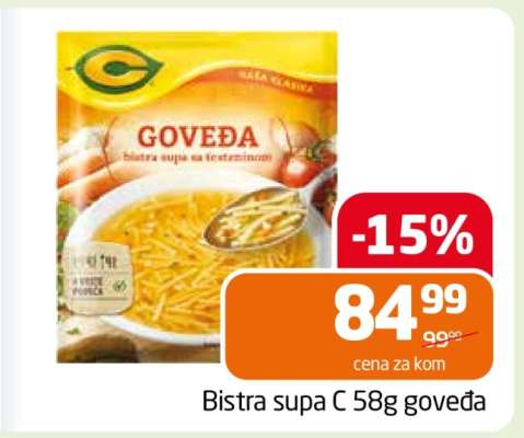 Bistra supa C 58g goveđa