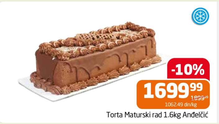 Torta Maturski rad 1.6kg Anđelić