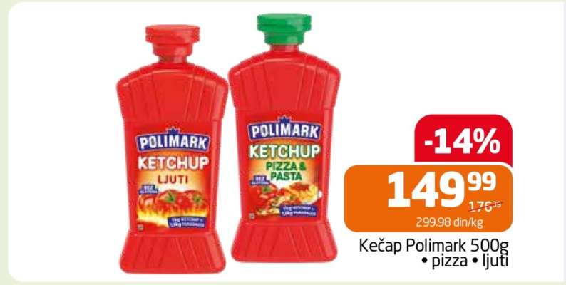 Kečap Polimark 500g
