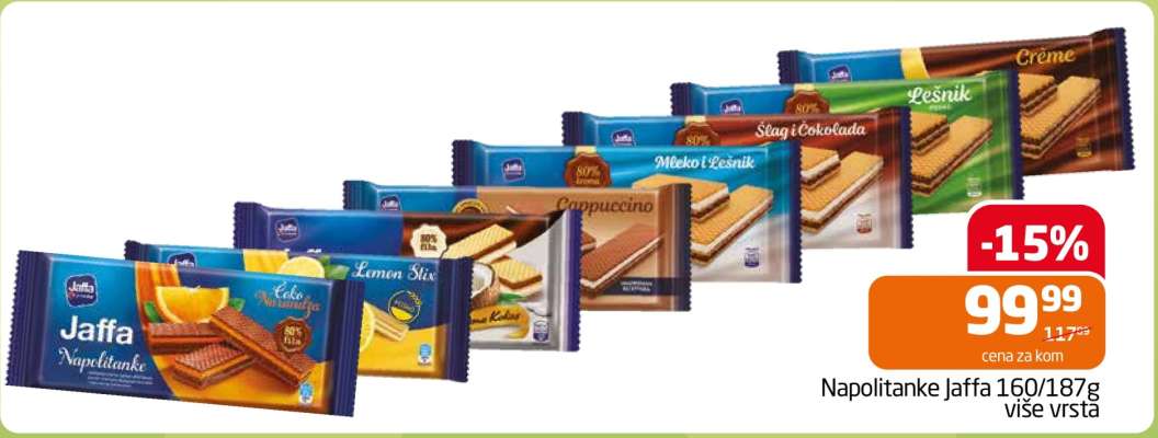 Napolitanke Jaffa 160/187g