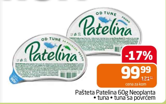 Pašteta Patelina 60g Neoplanta
