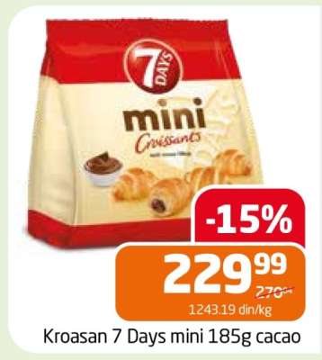 Kroasan 7 Days mini 185g cacao
